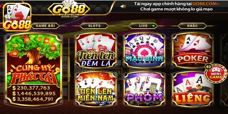 Tiến lên miền Nam Go88 là trò chơi đánh bài phổ biến được ưa chuộng rộng rãi 