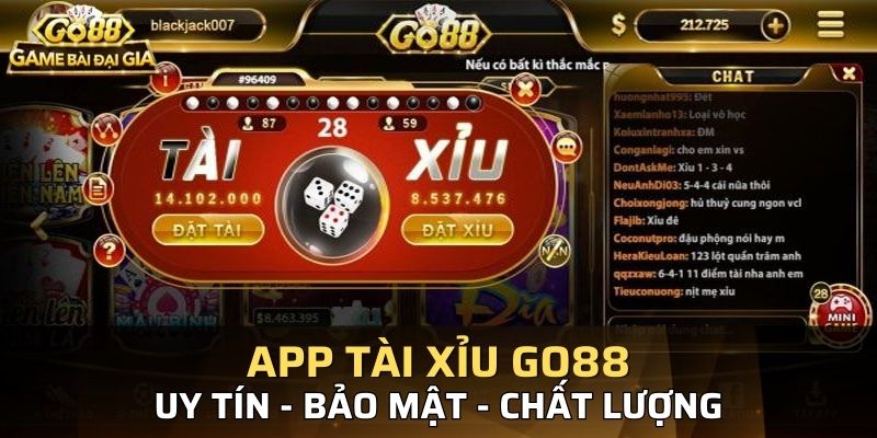 Go88 đang là app tài xỉu được nhiều người lựa chọn