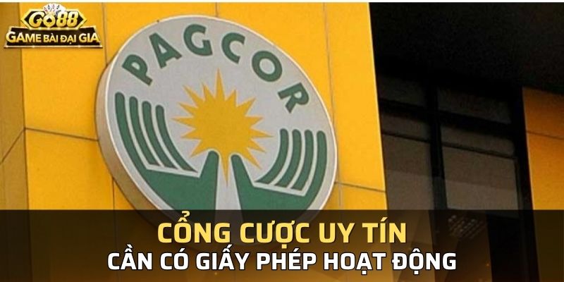 Giấy phép hoạt động cho thấy cổng cược đánh bài có uy tín